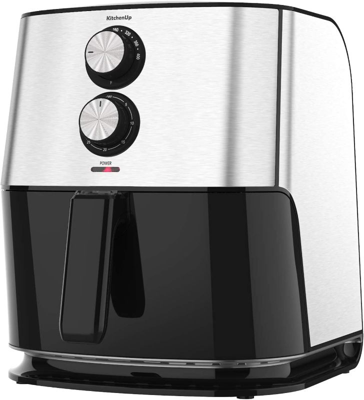 Photo 1 of KitchenUp 6.8 Quarts Air Fryer Oven, 1700W Oilless Cooker with Detachable Dishwasher Safe Basket and Easy Use Knobs for Roasting, Air Frying, Reheating and Dehydrating, XL