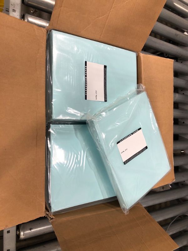 Photo 1 of Purus PCIB 1084C Blue Non-Latex Clean Image Cleanroom Paper, 11" Length x 8.5" Width (Case of 2500 sheets)

