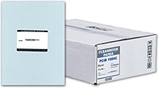 Photo 1 of Purus PCIB 1084C Blue Non-Latex Clean Image Cleanroom Paper, 11" Length x 8.5" Width (Case of 2500 sheets)
