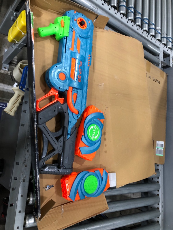 Photo 2 of **NO DARTS**
NERF Elite 2.0 Flipshots Flip-32 Blaster, Rotating Dart Barrels, 32-Dart Capacity, 32 Elite Darts, Toy Foam Blasters, Kids Outdoor Games & Toys for Boys & Girls
