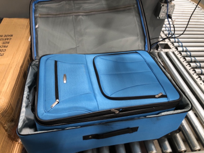 Photo 4 of Rockland 4 Piece Luggage Set; Blue