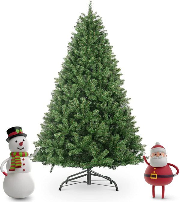 Photo 1 of 7ft artificial christmas tree with 1300 branch tips and metal foldable base