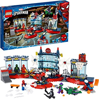 Photo 1 of LEGO Marvel Spider-Man Attack on The Spider Lair 76175 Cool Building Toy, Featuring The Spider-Man Headquarters; Includes Spider-Man, Green Goblin and Venom Minifigures, New 2021 (466 Pieces) ***box damage**
