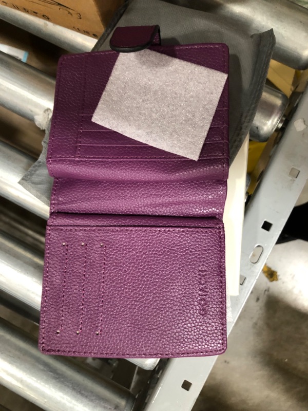 Photo 1 of GOIACII Small Women Wallet Genuine Leather RFID Blocking Compact Bifold Zipper Pocket Purse with id Window
