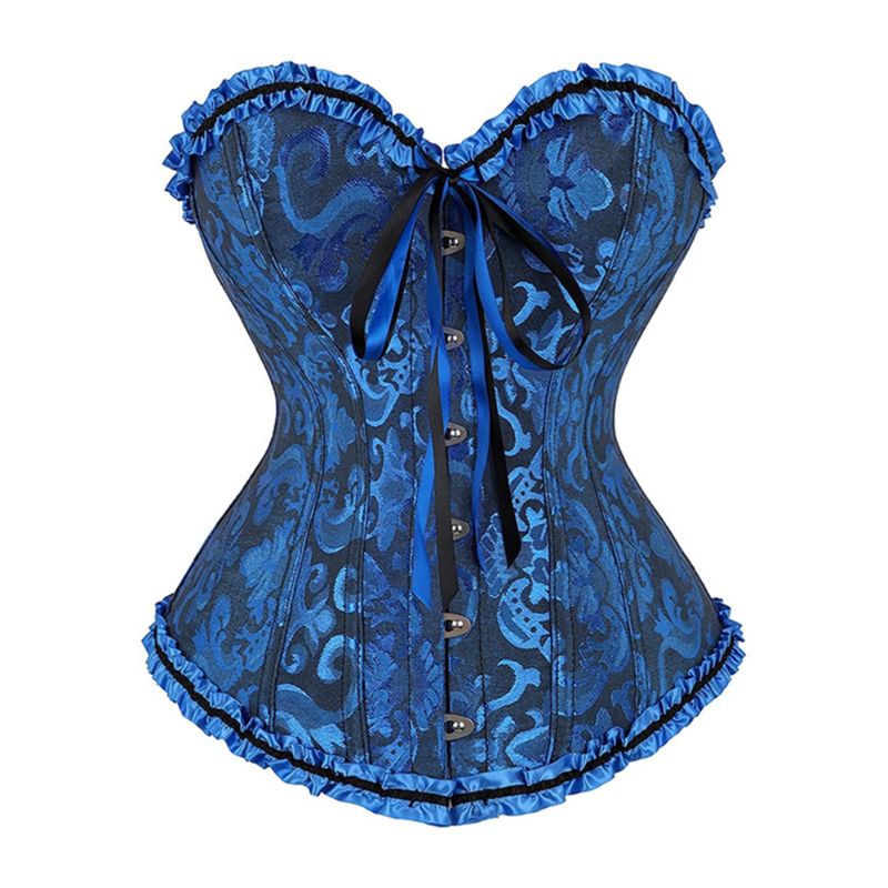 Photo 1 of  Women's Petite Vintage Renaissance Corset Bustier Lingerie Gothic Bodyshaper Top Waist Cincher with thong
 size m