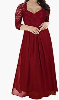 Photo 1 of Nemidor Women's Deep- V Neck Sleeveless Vintage Plus Size Bridesmaid Formal Maxi Dress (20)
