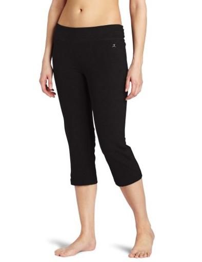 Photo 1 of Sleek Fit Cropped Capris (for Women) - BLACK (L )
