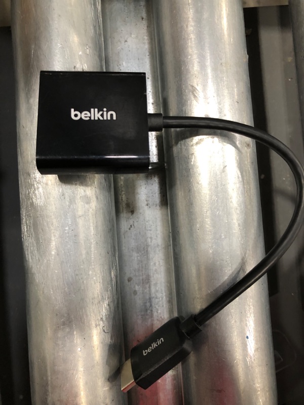 Photo 1 of Belkin SoundForm Connect AirPlay 2 Audio Adapter Receiver for Wireless Streaming with Optical and 3.5mm Speaker Inputs for iPhone, iPad, Mac Mini, MacBook Pro and other AirPlay enabled devices

