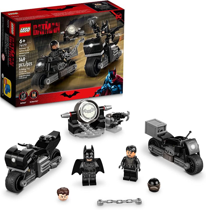 Photo 2 of LEGO DC Batman: Batman & Selina Kyle Motorcycle Pursuit 76179 Building Kit; Cool Super-Hero Toy for Kids Aged 6+ (149 Pieces)
