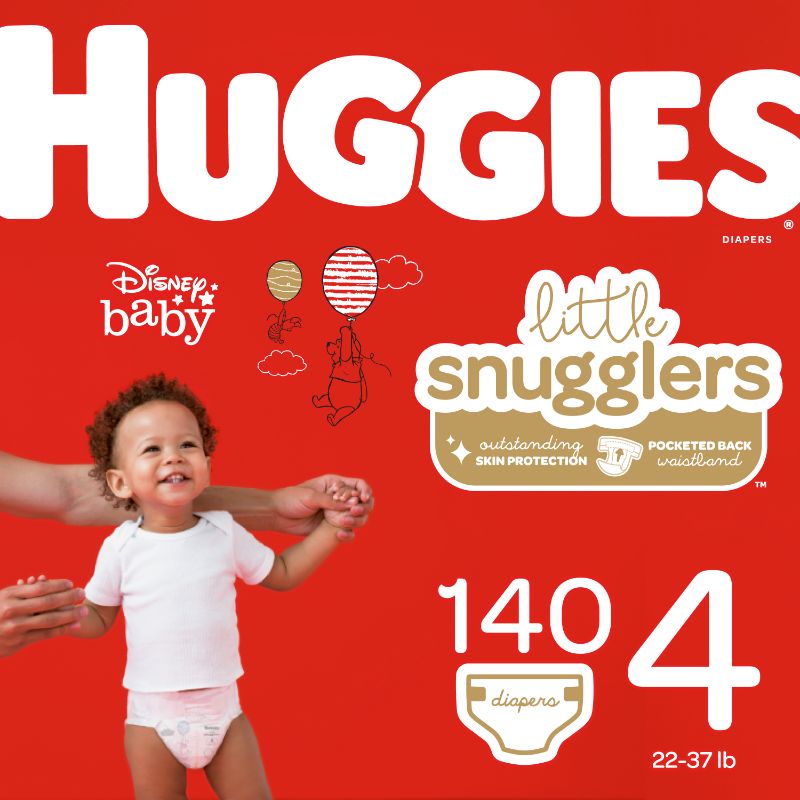 Photo 1 of Huggies Little Snugglers Baby Diapers Size 4 140 Ct
