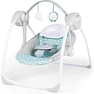 Photo 1 of Ity by Ingenuity Swingity Swing Easy-Fold Portable Baby Swing, Goji, Blue