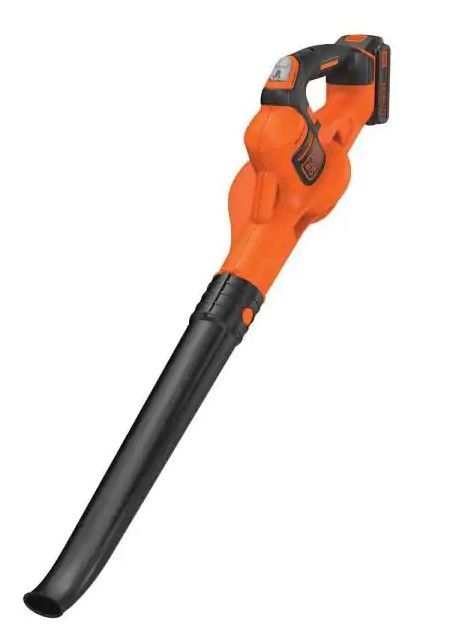 Photo 1 of (MISSING BATTERY) BLACK+DECKER 20V MAX 130 MPH 100 CFM Cordless Battery Powered Handheld Leaf Blower Kit with (1) 2Ah Battery & Charger