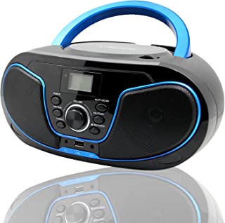 Photo 1 of LONPOO Stereo CD Boombox Portable Bluetooth Digital Tuner FM Radio CD Player with USB Playback,Bluetooth-in,AUX Input and 3.5mm Earphone Output & Music Sound System
