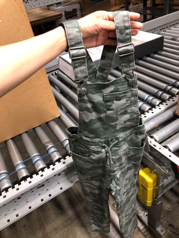 Photo 2 of Girls' Camo Overalls - Cat & Jack™ Olive
 S 6/6X