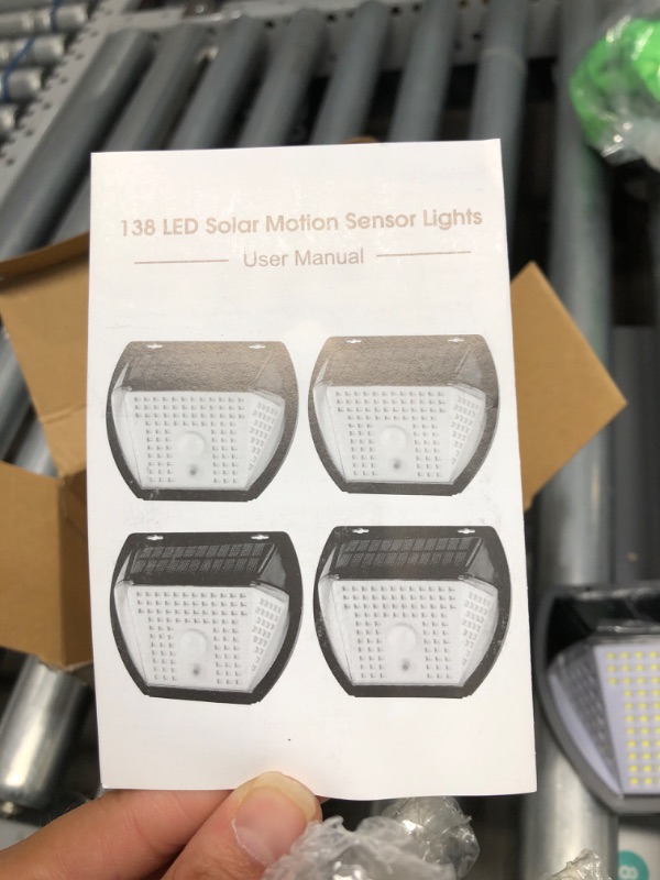 Photo 1 of 138LED Solar lights outdoor motion sensor (2 Different pairs)