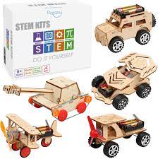 Photo 1 of 5 in 1 STEM Kit, Wooden Mechanical Model Cars Kit