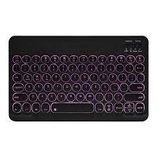 Photo 1 of Jelly Comb 7Color Backlit Wireless Bluetooth Keyboard for iOS Android Windows Tablet PC Smartphone Built in Rechargeable Battery
