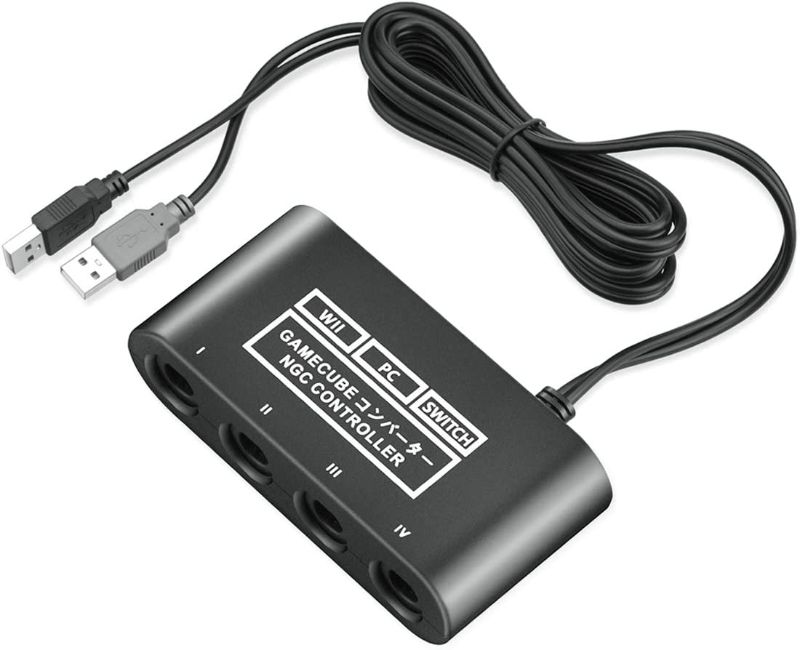 Photo 1 of ClouDream Gamecube Adapter for Switch Gamecube Controller Adapter Wii U PC and Switch, Super Smash Bros Choice Adapter Game Cube Plug and Play