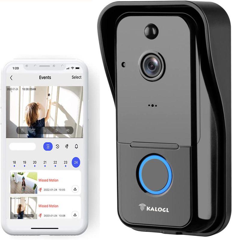 Photo 1 of Doorbell Camera Wireless WiFi Video Doorbell IP6 Waterproof, Battery Powered,2-Way Audio, Smart Motion Detection,IR,Wide Angle,Cloud Storage (Camera Only)
**Stock Photo is Only For the Reference 