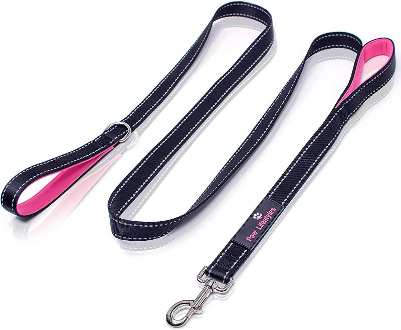 Photo 1 of 
Paw Lifestyles Heavy Duty Dog Leash - 2 Handles - Padded Traffic Handle for Extra Control, 7ft Long - Perfect Leashes for Medium to Large Dogs
