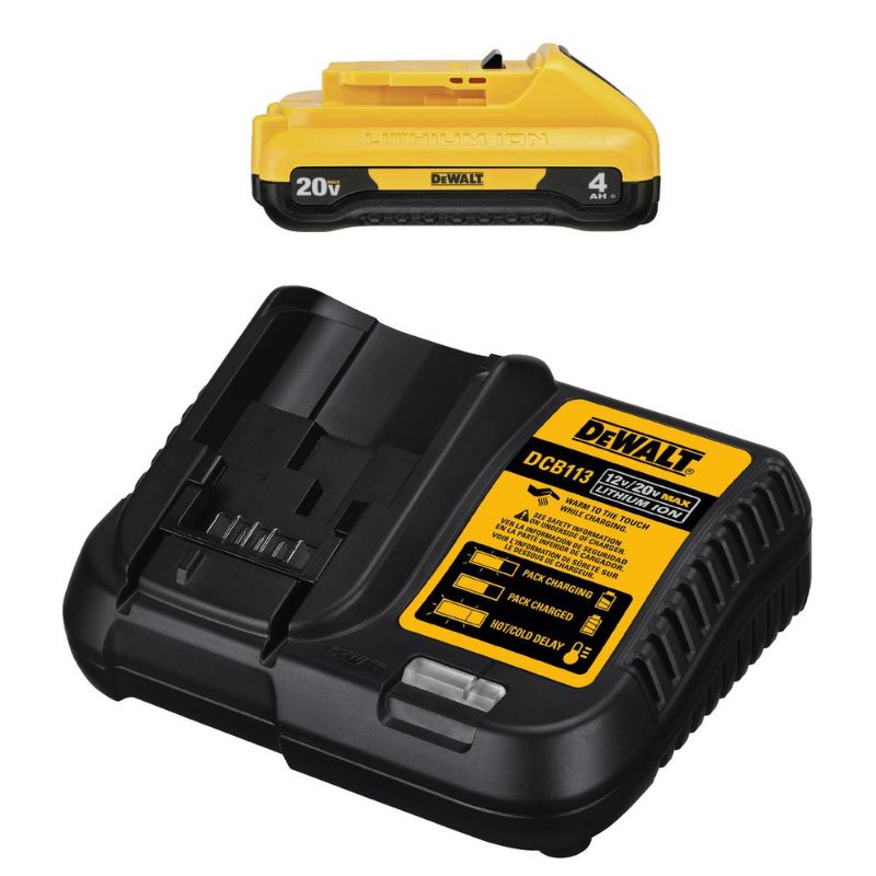 Photo 1 of "DeWALT DCB240C 20V 4.0 Ah Max Compact Lithium-Ion Battery Pack"