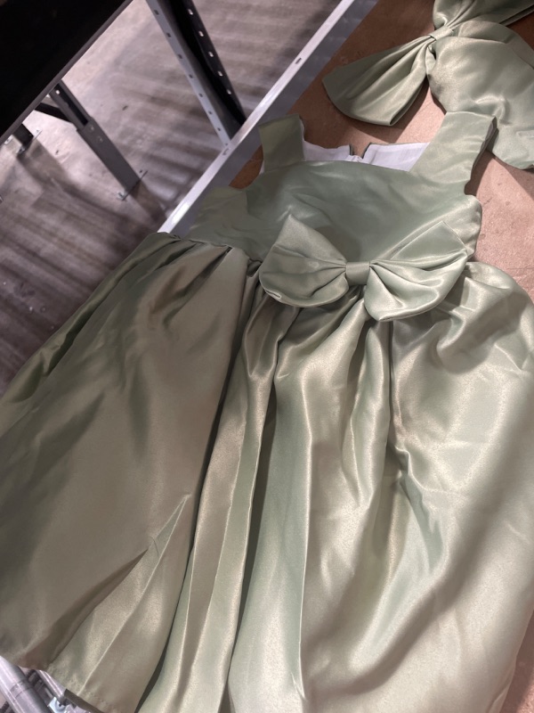 Photo 2 of ***Size: 2-4T*** NNJXD Girl Flower Printed Cotton Elegant Tulle Bow Belt Princess Dress