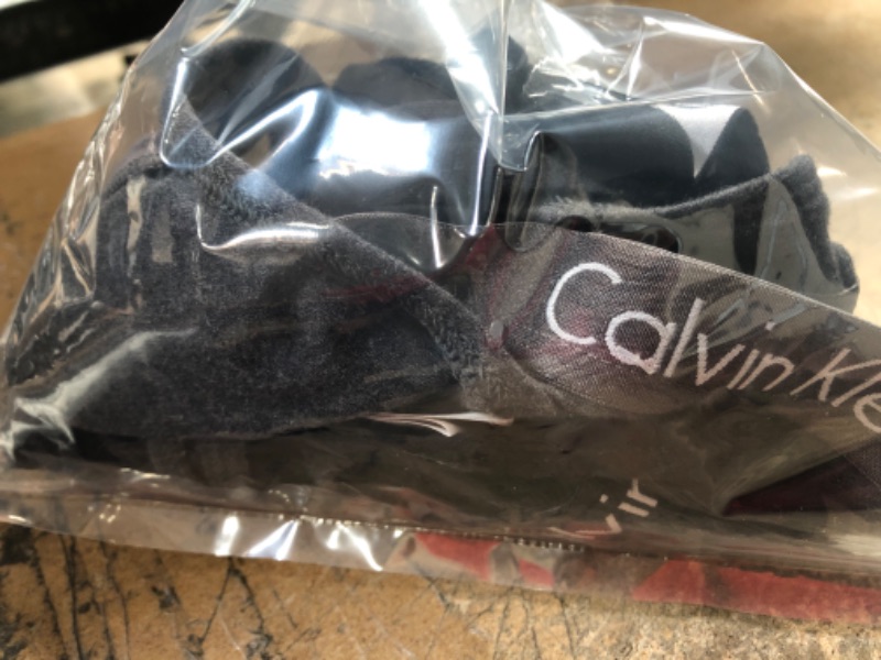 Photo 2 of Calvin Klein Women's Carousel Logo Cotton Thong Panty, Size: M, black and grey, ***4 Pack***