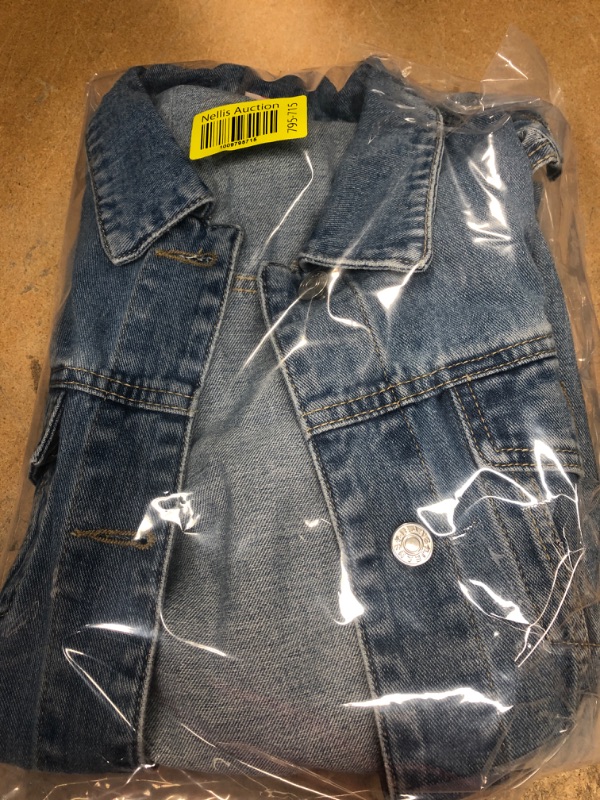 Photo 3 of ***Size: Small*** Women's Basic Button Down Stretch Fitted Long Sleeves Denim Jean Jacket
