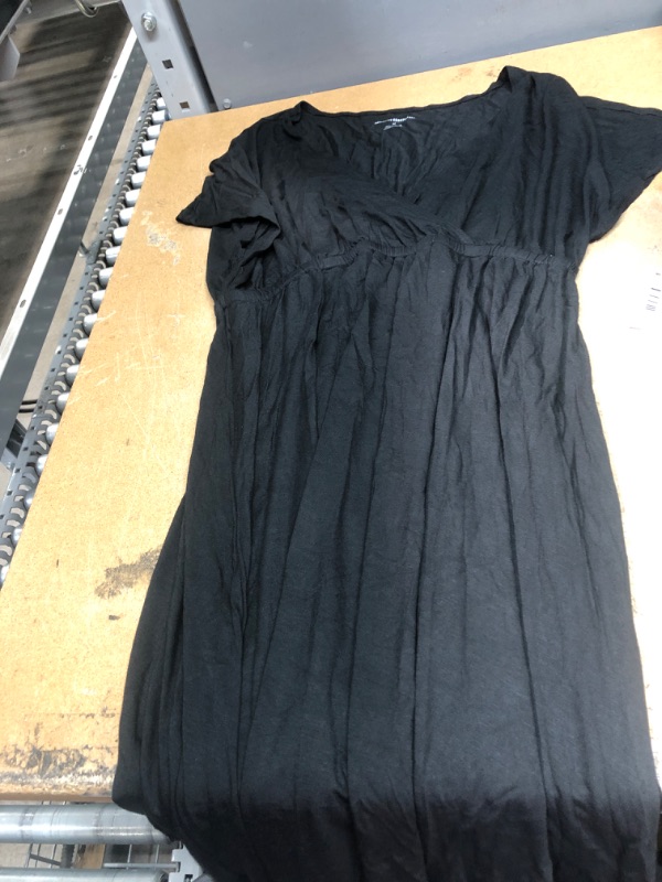 Photo 2 of ***Size: M, Color: Black*** Amazon Essentials Women's Surplice Dress (Available in Plus Size)