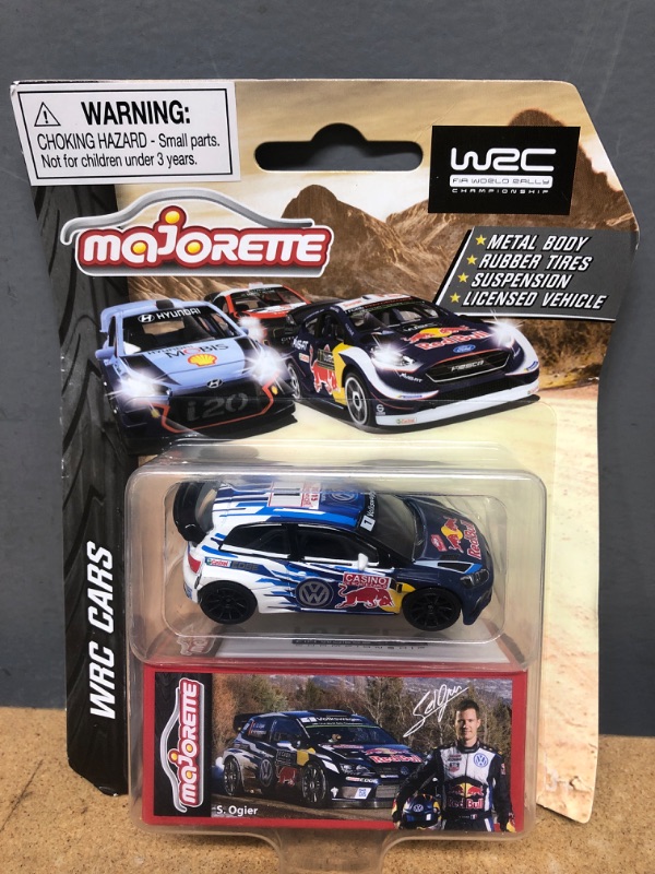 Photo 2 of Diecast Car Majorette Car 1/64 - Volkswagen Polo R WRC Cars Series Scale 1/57 (3 inches) Package with Box