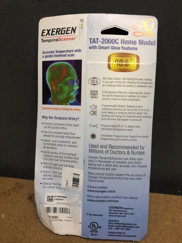 Photo 3 of xergen Temporal Artery Thermometer Model# TAT-2000C