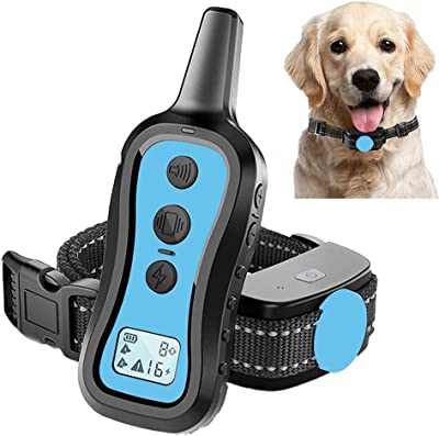 Photo 1 of Perwin Dog Training Collar with Remote - Dog Shock Collar 1000ft Range Rainproof Dog Electric Collar with Beep Vibration Safety Shock for Small Medium Large Dog