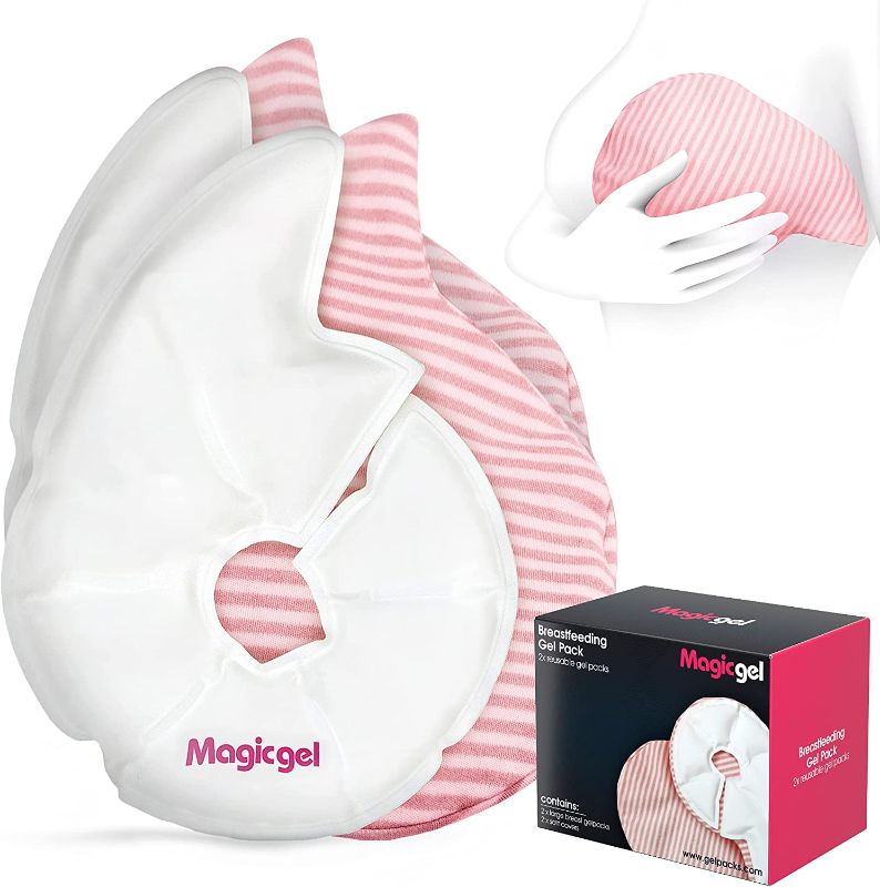 Photo 1 of Magic Gel Luxury Breast Therapy Pack | The Breastfeeding Essentials for Nursing Mothers | Includes 2X Breast Ice Packs (Hot or Cold) for Breastfeeding or Breast Augmentation Post Surgery Pain Relief