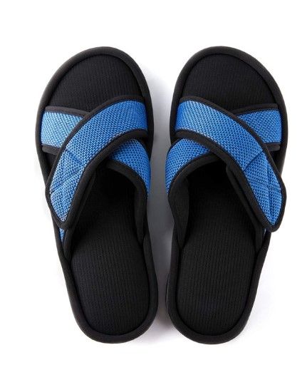 Photo 1 of ***Size: 11-12*** Men's Adjustable wrap Cross Band Slide Slippers