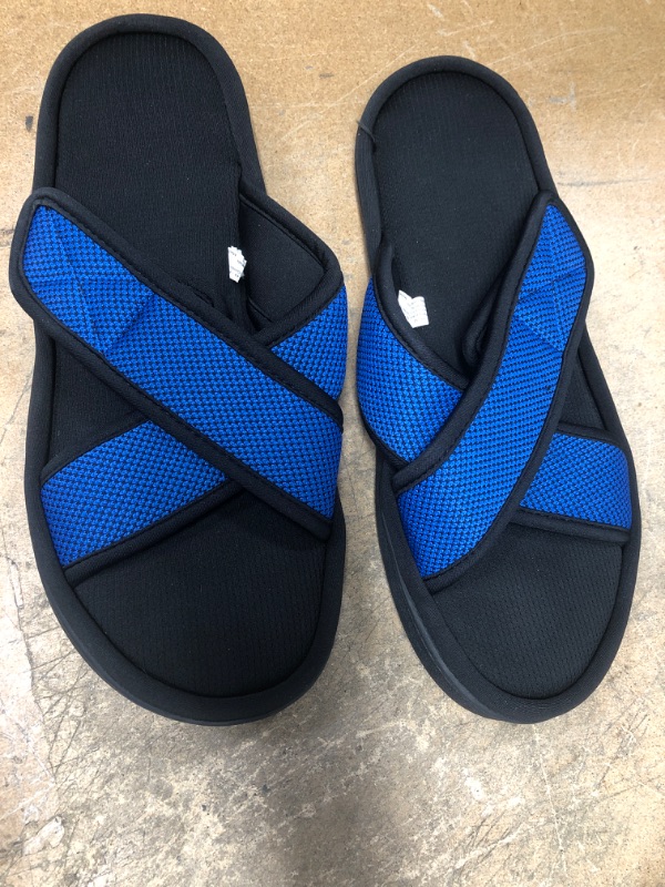 Photo 2 of ***Size: 11-12*** Men's Adjustable wrap Cross Band Slide Slippers