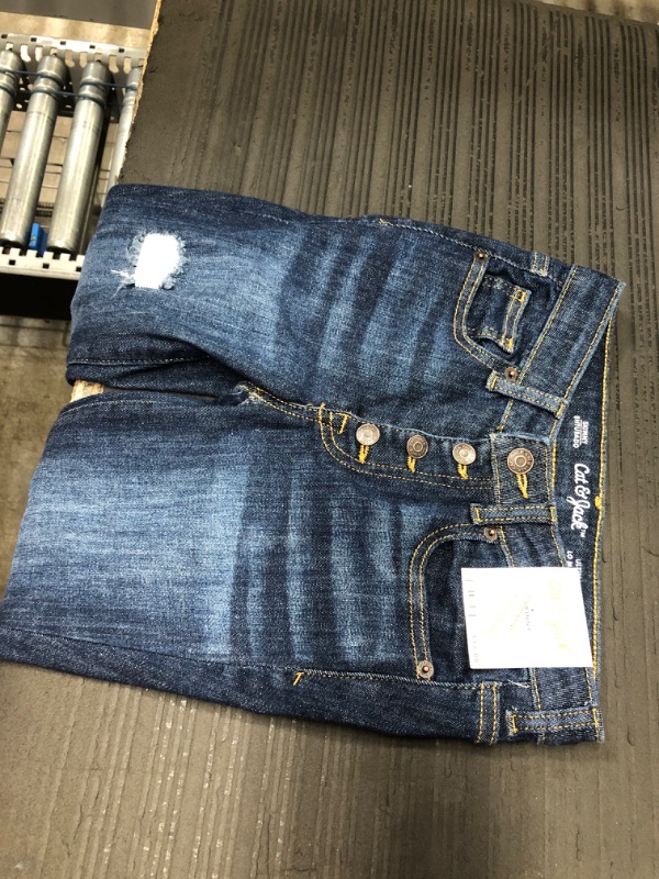 Photo 2 of Girls' Distressed Lace Mid-Rise Jeans - Cat & Jack™ SIZE 10 KIDS
