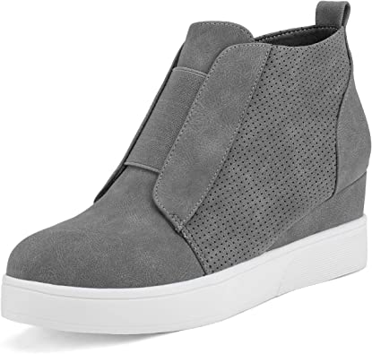 Photo 1 of DREAM PAIRS Women’s Platform Wedge Sneakers Ankle Booties size 9
