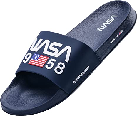 Photo 1 of NASA Slides Sandal for Men SIZE 9 navy blue 
