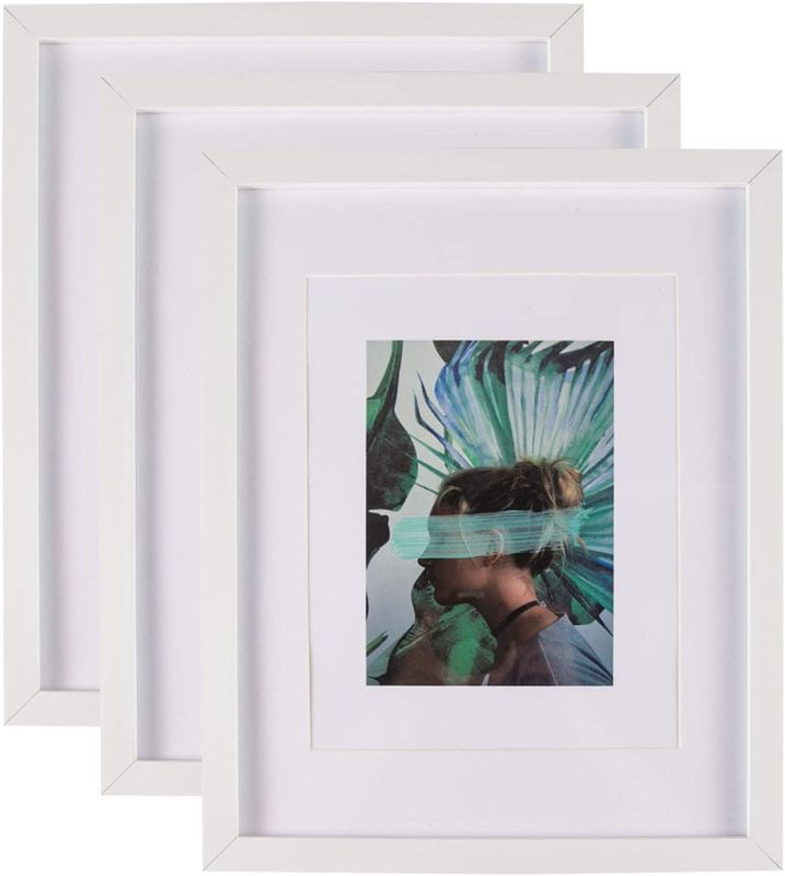 Photo 1 of 13X9 inch White Picture Frame (3 Pack) - High Definition Plexiglass Display Pictures