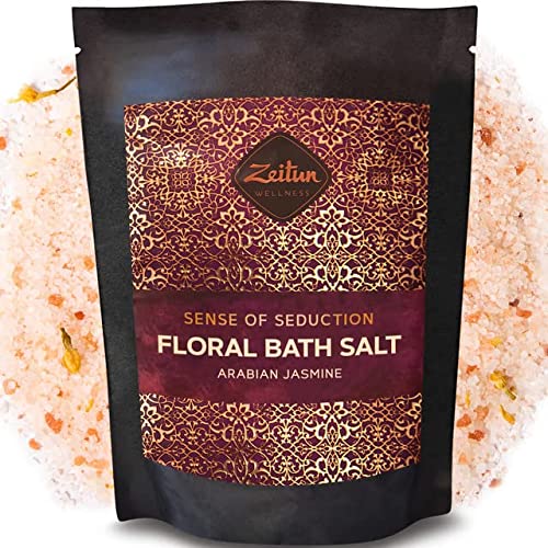 Photo 1 of ***Exp 11/2022*** Floral Bath Salt with Himalayan Pink & Dead Sea Salt | Sensual Salts with Natural Ylang-Ylang Essential Oil & Dried Jasmine Petals | Unique Relaxing G