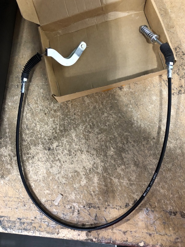 Photo 2 of 10L0L Golf Cart Forward & Reverse Shift Cable Assembly 40" L for EZGO TXT 1991-2001 4-Cycle Gas Models,Replace OEM 25691G01

