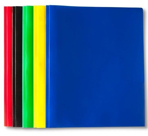 Photo 1 of 5pk 2 Pocket Plastic Folders with Prongs - up & up™ 5 pack of 5 

