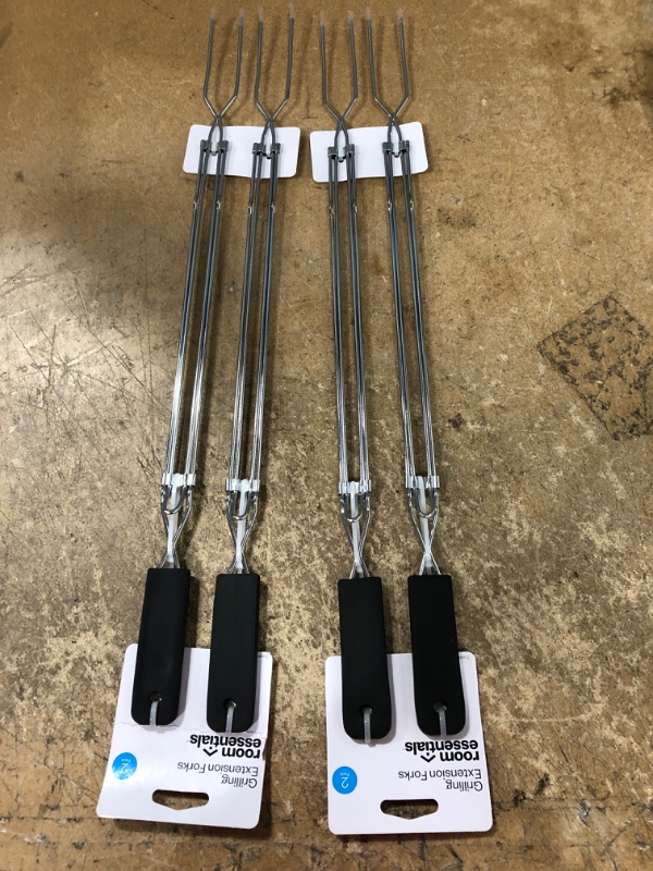 Photo 1 of 2pk Stainless Steel Extension Forks - Room Essentials™ 2 packs of 2 

