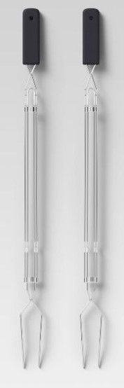 Photo 1 of 2pk Stainless Steel Extension Forks - Room Essentials™ 2 packs of 2 

