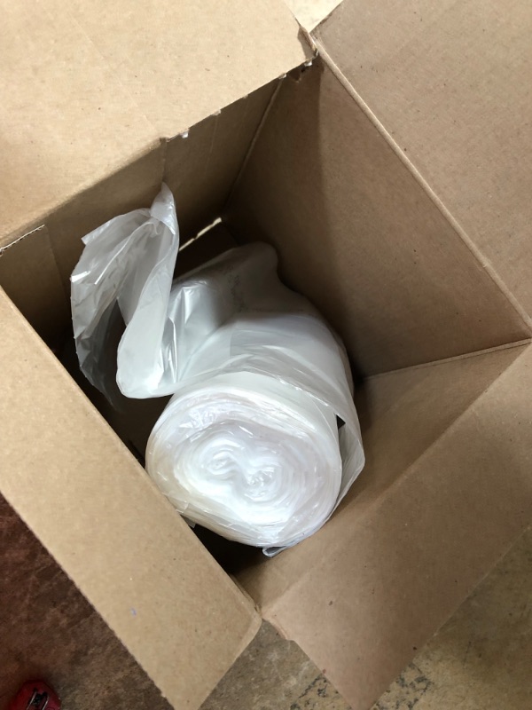 Photo 1 of 500-Count Of 10 Gallon Kirkland Signature Clear Wastebasket Liner For Office And Home, Made In USA
