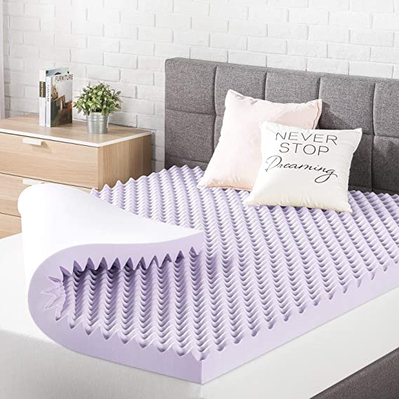 Photo 1 of Best Price Mattress 3 Inch Egg Crate Memory Foam Mattress Topper with Soothing Lavender Infusion, CertiPUR-US Certified, Twin 74 x 38 x 3 inches

 