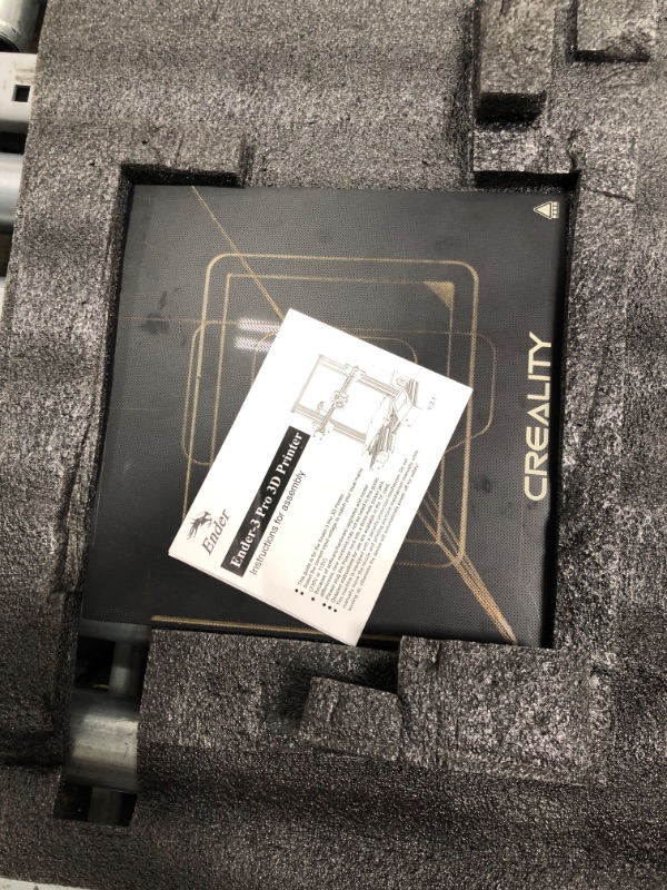 Photo 1 of **MISSING HARDWARE*** Official Creality Ender 3 Pro 3D Printer with Removable Build Surface Plate and UL Certified Meanwell Power Supply, FDM 3D Printers for DIY Home and School Printing Size 8.66x8.66x9.84 inch
