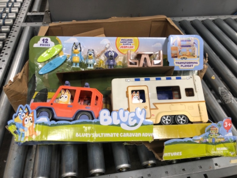 Photo 2 of Bluey Ultimate Caravan Adventures - Caravan Playset and Three 2.5-3" Figures & 4WD Family Vehicle with 2 Surfboards
11.85 x 4.53 x 6.67 inches
