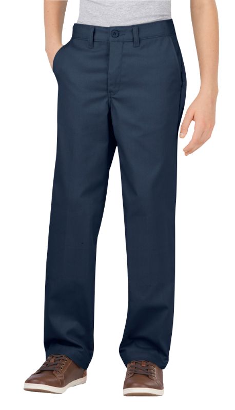 Photo 1 of Boys 8-20 Dickies Flex Classic-Fit Straight-Leg Ultimate Khaki Pants in Regular & Husky, Boy's, Size: 12 HUSKY, Dark Blue
