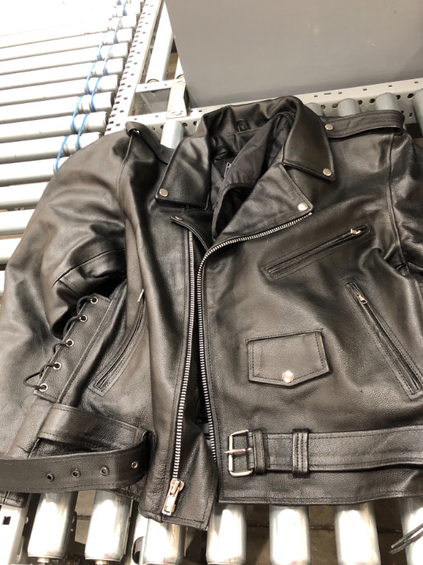 Photo 1 of Event Biker Leather Men's Basic Motorcycle Jacket with Pockets
